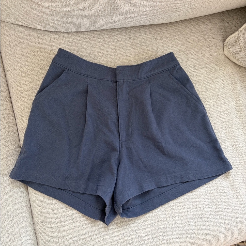 Hollister High Waist Blue Shorts